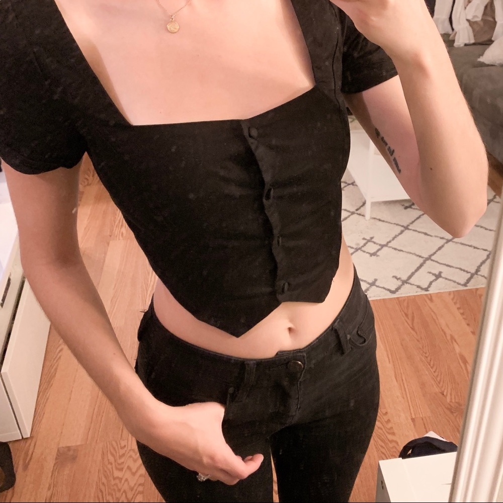 Black Crop Top